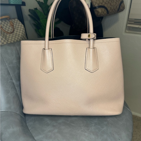 PRADA double cuir saffiano leather medium tote - Picture 5 of 14